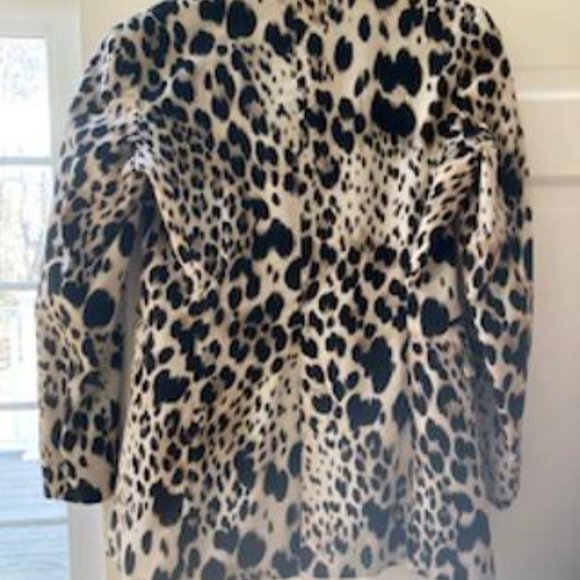 Judy Lee Cole Animal Pring Long Suit Style Jacket - Picture 4 of 4